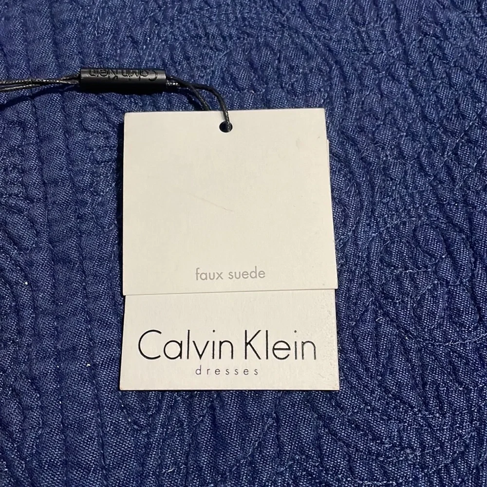 Calvin Klein dress with faux suede trim - Picture 5 of 8